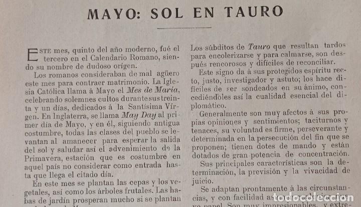 Collection Magazines and Newspapers: MAYO-MES DE MARIA-MAY DAY-HOJA SUELTA PUBLICACION 1900.
