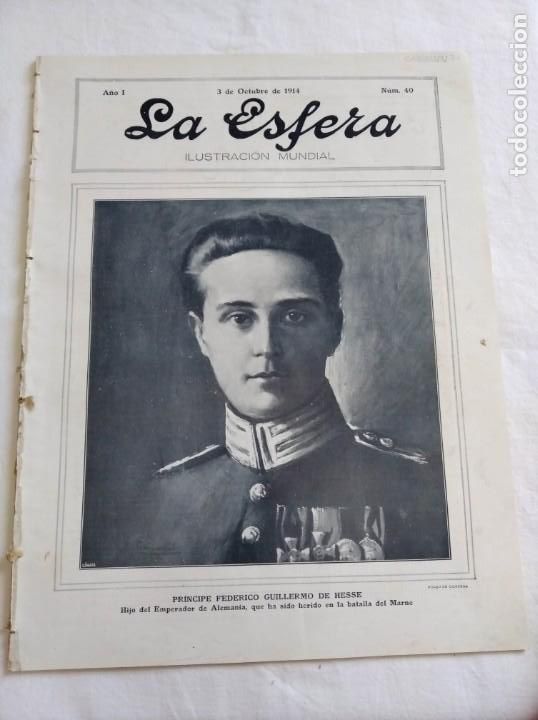 Coleccionismo de revistas y peri&oacute;dicos: LA ESFERA. N&ordm;40. A&Ntilde;O 1914. ESPA&Ntilde;OLES SIN ESPA&Ntilde;A. VEL&Aacute;ZQUEZ. LUCHA ENTRE EL OSO Y EL &Aacute;GUILA.
