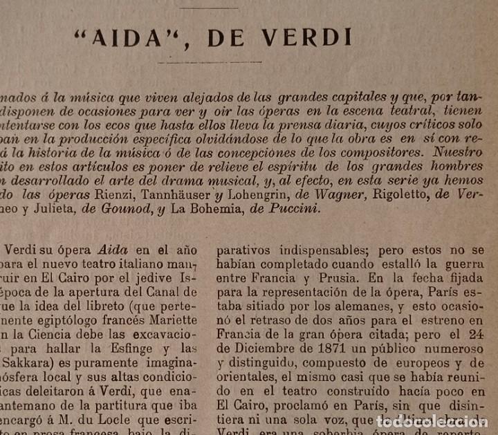 Coleccionismo de Revistas y Peri&oacute;dicos: VERDI-OPERA AIDA-TEATRO ITALIANO EN EL CAIRO-JEDIVE ISMAIL.