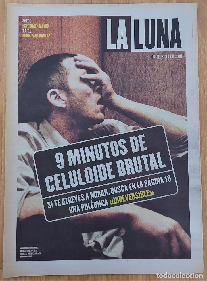 Coleccionismo de revistas y peri&oacute;dicos: La Luna del Siglo XXI n&ordm; 191 oct. 2002 (El Mundo) Vincent Cassel, Suede, T.A.T.U., Experimentaclub