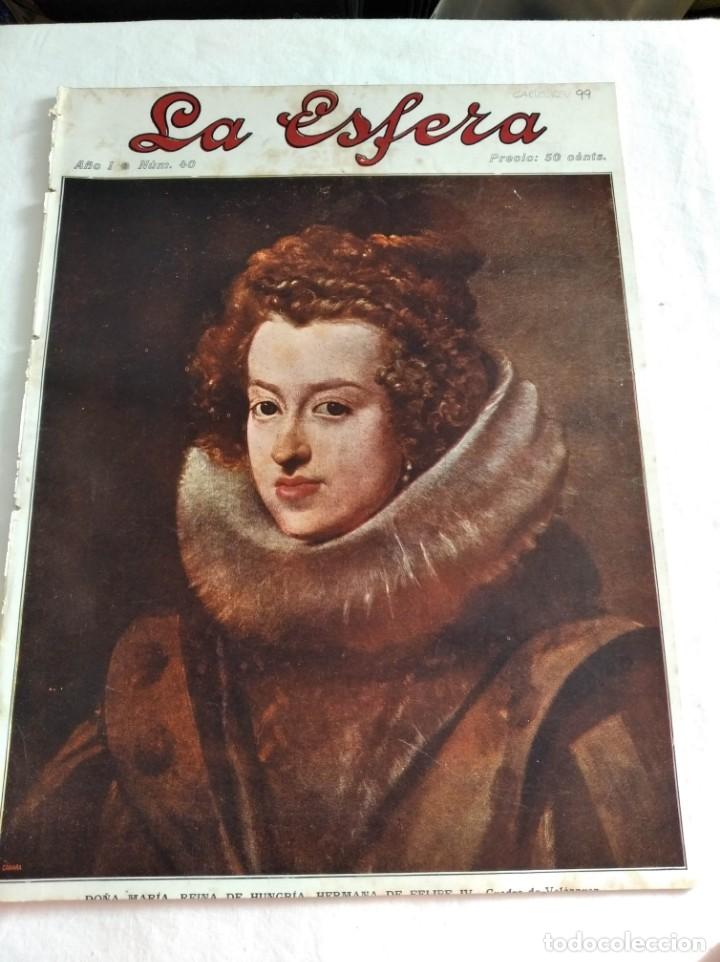 Coleccionismo de revistas y peri&oacute;dicos: LA ESFERA. N&ordm;40. A&Ntilde;O 1914. BRET&Oacute;N DE LOS HERREROS. VEL&Aacute;ZQUEZ. HADAS DE FRANCIA.. LOURDES CANTA.