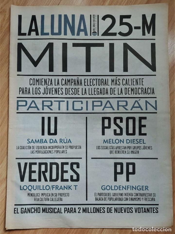 Coleccionismo de revistas y peri&oacute;dicos: La Luna del Siglo XXI n&ordm; 219 abr. 2003 (El Mundo) M&uacute;sica en campa&ntilde;a electoral