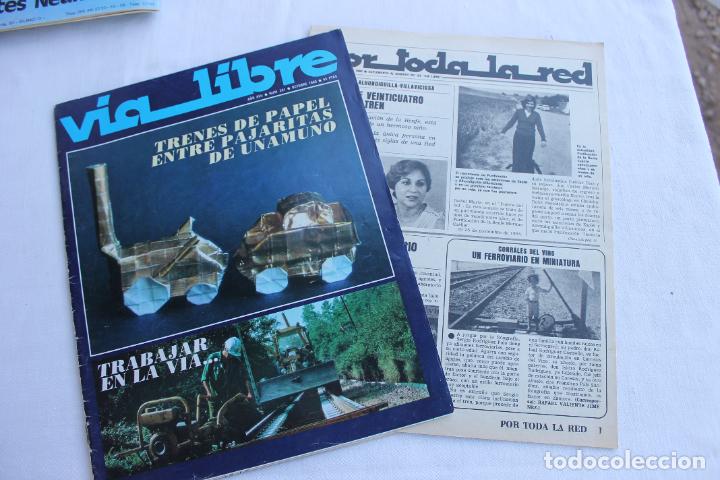 Coleccionismo de Revistas y Peri&oacute;dicos: VIA LIBRE N&ordm; 201 1980 TRENES DE PAPEL ENTRE PAJARITAS DE UNAMUNO