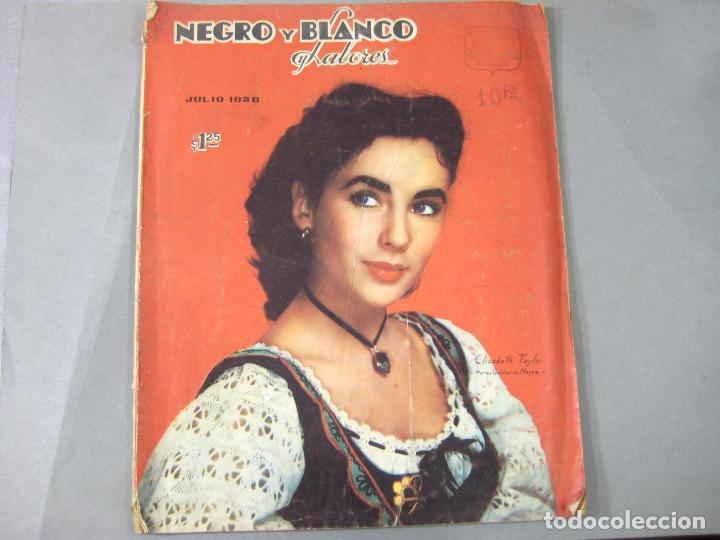 Coleccionismo de Revistas y Peri&oacute;dicos: REVISTA NEGRO Y BLANCO Y LABORES. JULIO DE 1950