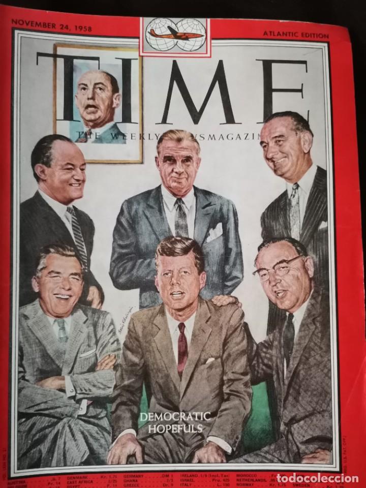 Coleccionismo de revistas y peri&oacute;dicos: 1958 REVISTA TIME - DEMOCRATIC HOPEFULS - KENNEDY