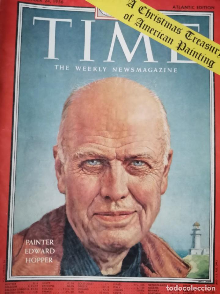 Coleccionismo de revistas y peri&oacute;dicos: 1956 REVISTA TIME - PAINTER EDWARD HOPPER
