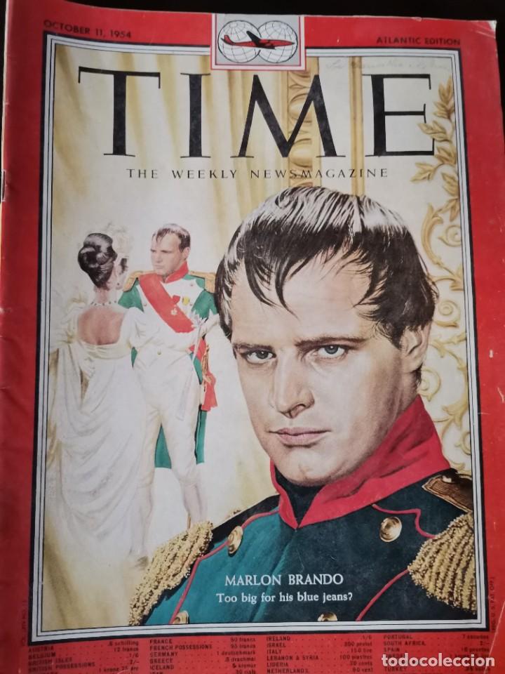 Coleccionismo de Revistas y Peri&oacute;dicos: 1954 REVISTA TIME - MARLON BRANDO