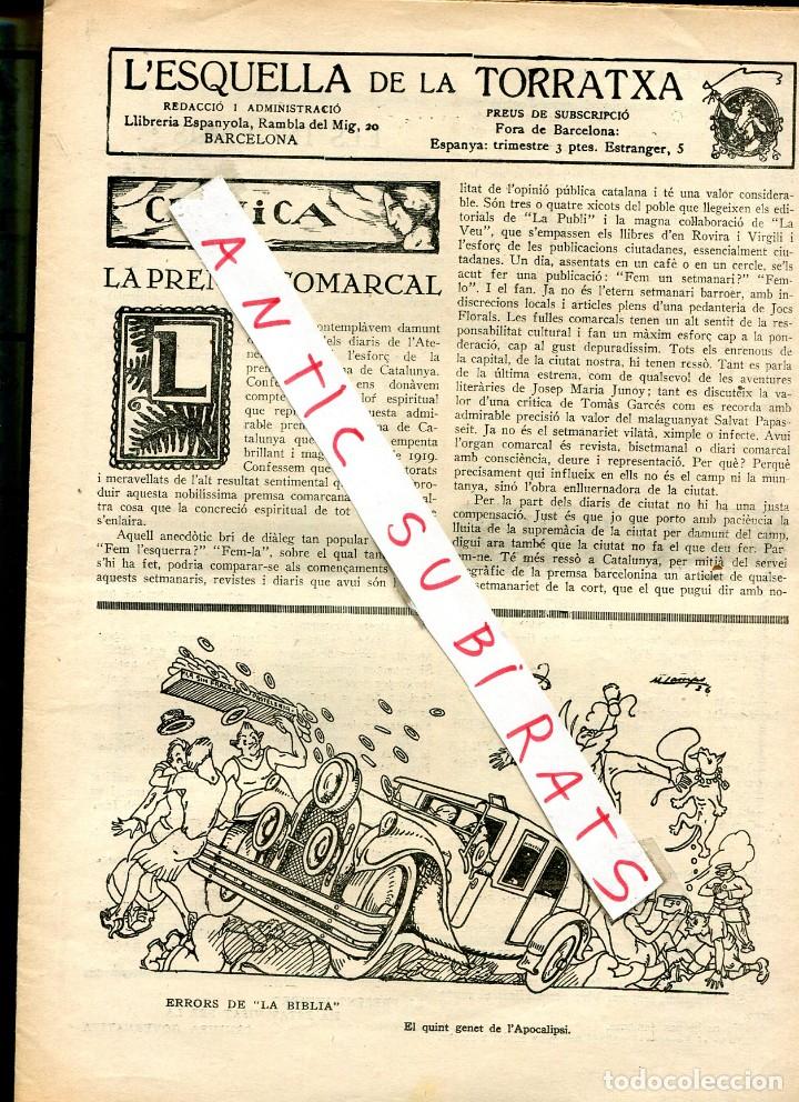 Coleccionismo de Revistas y Peri&oacute;dicos: REVISTA ANY 1926 LA PREMSA COMARCAL JOSEP MARIA JUNOY TOMAS GARCES RAMON NULLES PINTURA VANGUARDISTA