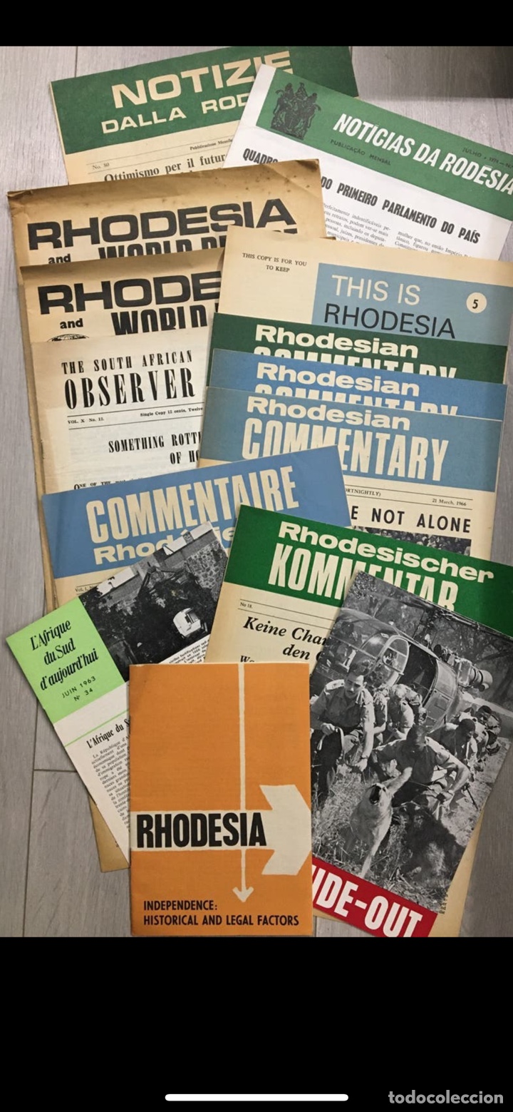 Coleccionismo de Revistas y Peri&oacute;dicos: RHODESIA. RODESIA. AFRICA DEL SUR. 1965-1975