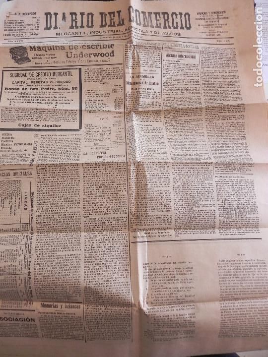 Coleccionismo de Revistas y Peri&oacute;dicos: ANTIGUO PERI&Oacute;DICO. - DIARIO DEL COMERCIO- N&Uacute;M. 9273 A&Ntilde;O 1916. (PE0006)@