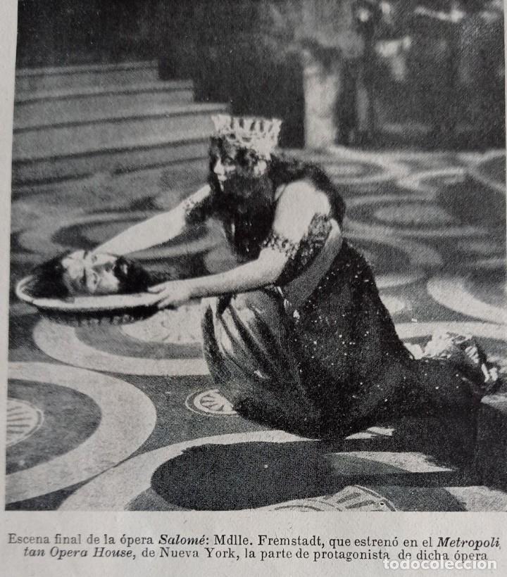 Collection Magazines and Newspapers: RICARDO STRAUSS-OPERA SALOME-FRITZ GOHRKE-TRES HOJAS SUELTAS PUBLICACION 1900 .