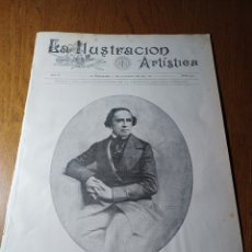 Coleccionismo de Revistas y Periódicos: REVISTA 1891 MAUSOLEO EN LA HABANA A 28 VICTIMAS DE INCENDIO. DESCANSO EN LA FUGA A EGIPTO, MURILLO