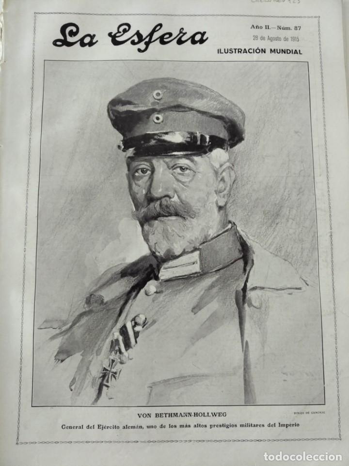 Coleccionismo de Revistas y Peri&oacute;dicos: LA ESFERA. N&ordm;87. A&Ntilde;O 1915. LA VICTORIA SOBRE EL LUJO. VICTORIANO B&Eacute;CQUER. PASAJES COSTA ASTURIANA.