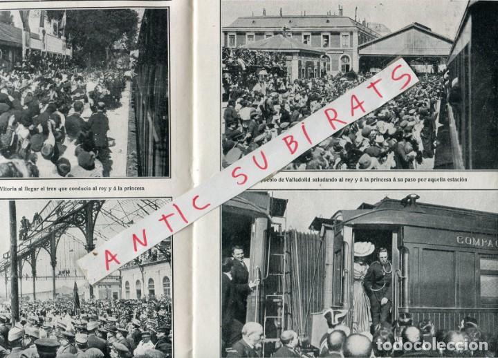 Collection Magazines and Newspapers: REVISTA A&Ntilde;O 1906 ESTACION DEL FERROCARRIL TREN EN VITORIA BURGOS VALLADOLID ESPINAR EL PLANTIO