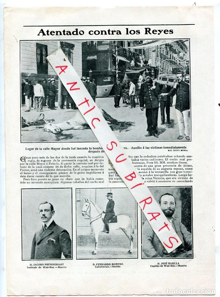 Collection Magazines and Newspapers: REVISTA A&Ntilde;O 1906 ATENTADO ANARQUISTA CONTRA EL AL REY MORRALS
