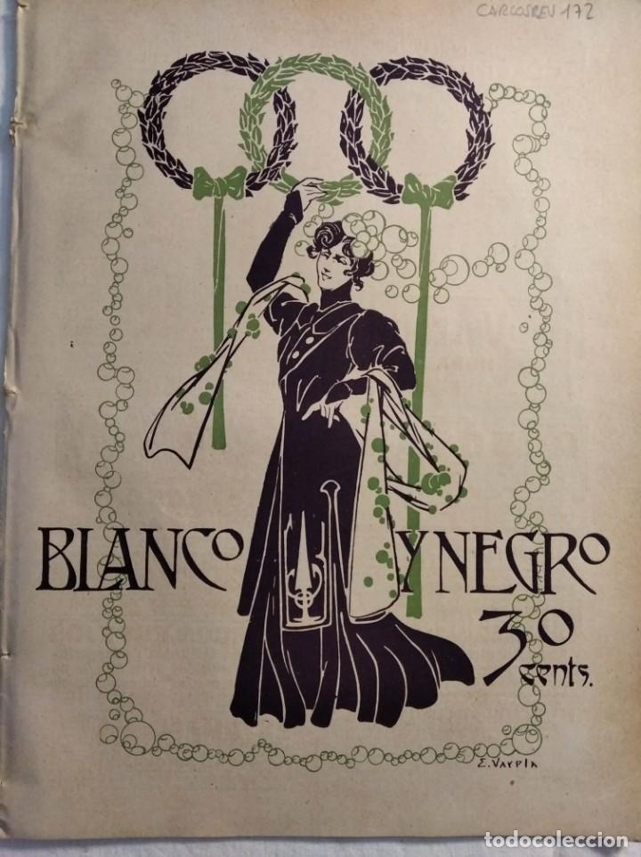 Colecionismo de Revistas e Jornais: BLANCO Y NEGRO. N&ordm; 811. A&Ntilde;O 1906. COLEGIO ASILO DE NI&Ntilde;AS. PAR&Iacute;S, EMPLEADAS DE CORREOS.