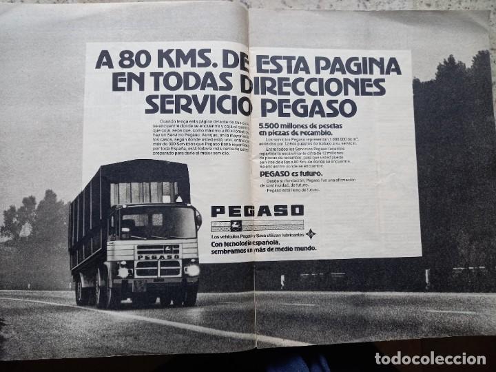 Coleccionismo de revistas y peri&oacute;dicos: ANUNCIO DE CAMIONES PEGASO. 2 PAGINAS. EXTRAIDO DE TRIUNFO OCTUBRE 1978