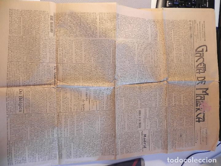 Coleccionismo de Revistas y Peri&oacute;dicos: ANTIGUO PERI&Oacute;DICO - GACETA DE MALLORCA- A&Ntilde;O 1907 N&Uacute;M. 102 (PE00005)@