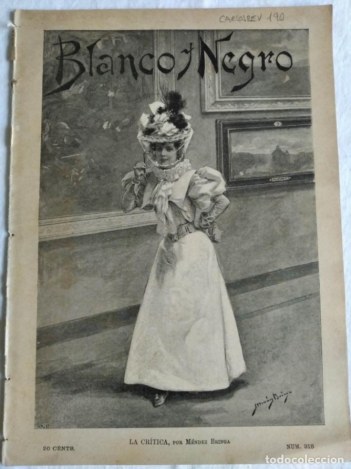 Colecionismo de Revistas e Jornais: BLANCO Y NEGRO. N&ordm; 318. A&Ntilde;O 1897. LEGAZPI. EL JURADO. ARTE DECORATIVO. UN BUEN A&Ntilde;O.