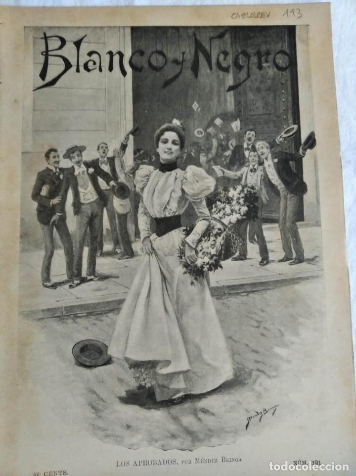 Sammeln von Zeitschriften und Zeitungen: BLANCO Y NEGRO. N&ordm; 321. A&Ntilde;O 1897. SAGASTA. EL NUEVO MINISTRO DE LOS E.E.U.U.. JUBILEO REINA VICTORIA