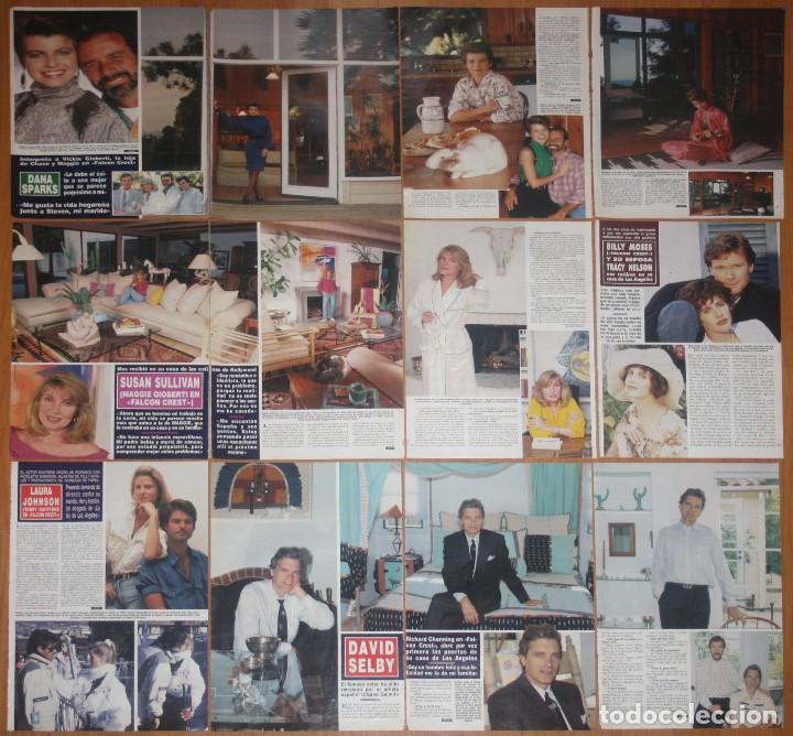 Collection Magazines and Newspapers: FALCON CREST TV Series lote prensa spain magazine clippings Susan Sullivan Billy Moses Dana Sparks