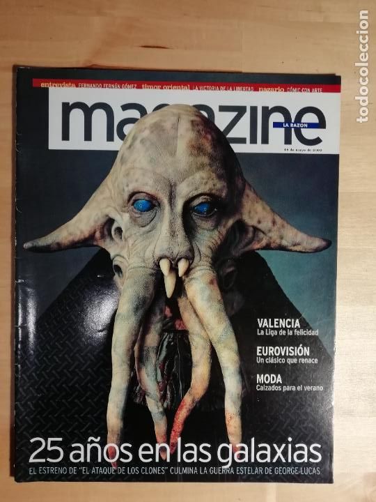Coleccionismo de Revistas y Peri&oacute;dicos: Magazine 2002 El ataque de los clones 25 a&ntilde;os en las galaxias, Valencia, Eurovisi&oacute;n