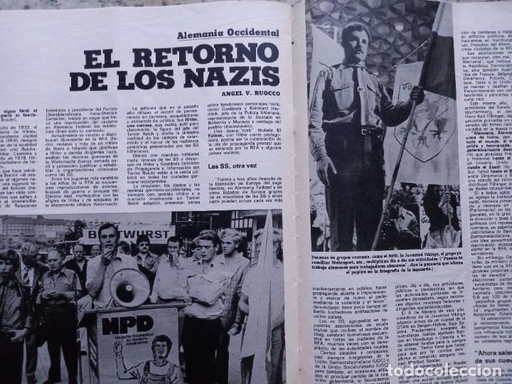 Collezionismo di Riviste e Giornali: RETORNO DE LOS NAZIS EN ALEMANIA. RECORTE DE TRIUNFO AGOSTO 1978