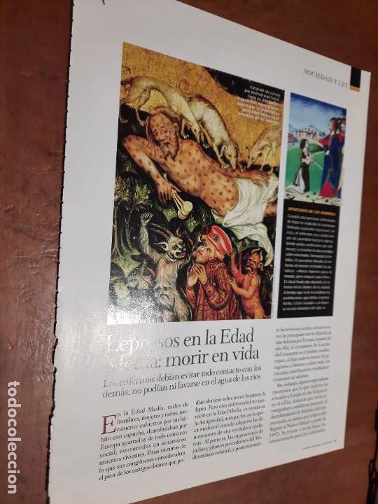 Coleccionismo de revistas y peri&oacute;dicos: LEPROSOS EN LA EDAD MEDIA. 4 P&Aacute;GINAS. ARTICULO EXTRAIDO DE REVISTA. GRAPA.
