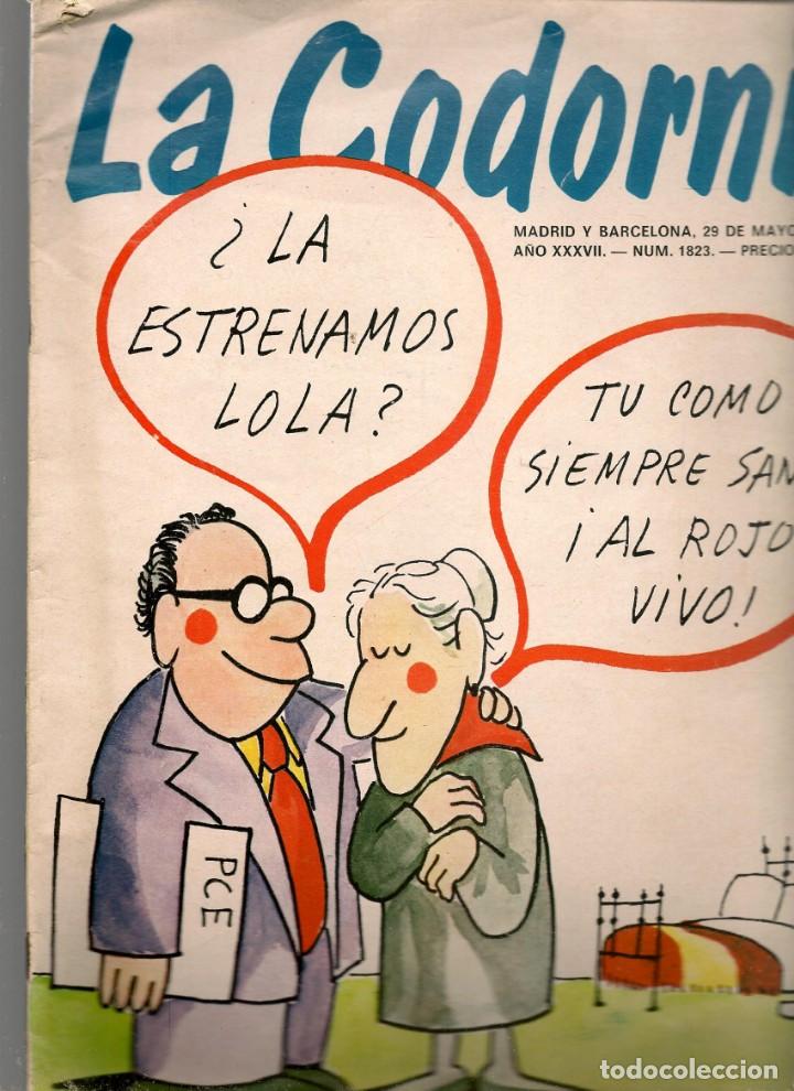 Coleccionismo de Revistas y Peri&oacute;dicos: LA CODORNIZ. N&ordm; 1823. 29 MAYO 1977. (B/30.2)