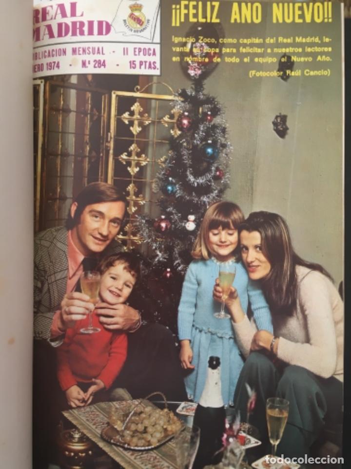 Collection Magazines and Newspapers: REVISTA REAL MADRID, A&Ntilde;O 1974 COMPLETO, NUMEROS 284 A 295
