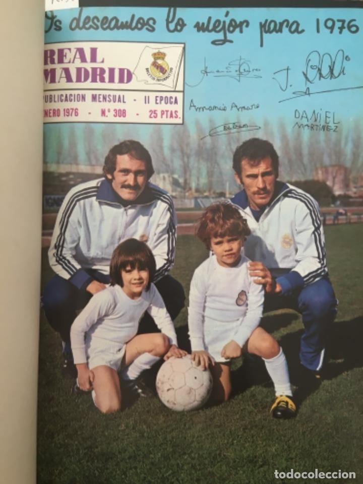 Collection Magazines and Newspapers: REVISTA REAL MADRID, A&Ntilde;O 1976 COMPLETO, NUMEROS 308 A 319