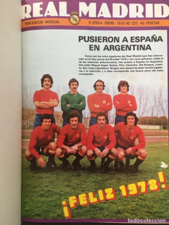 Collection Magazines and Newspapers: REVISTA REAL MADRID, A&Ntilde;O 1978 COMPLETO, NUMEROS 332 A 343