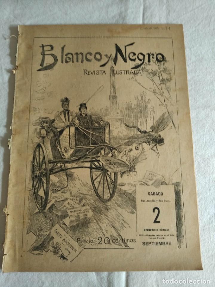 Collection Magazines and Newspapers: BLANCO Y NEGRO. N&ordm; 122. A&Ntilde;O 1893. MADRID DE VIAJE EN EL CAMPO. EL CARDENAL CISNEROS. HIDROTERAPIA.