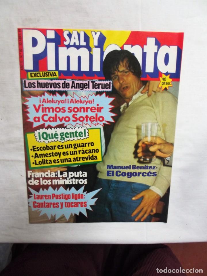 Coleccionismo de revistas y peri&oacute;dicos: REVISTA SAL Y PIMENTA N&ordm; 82 ABRIL DE 1981