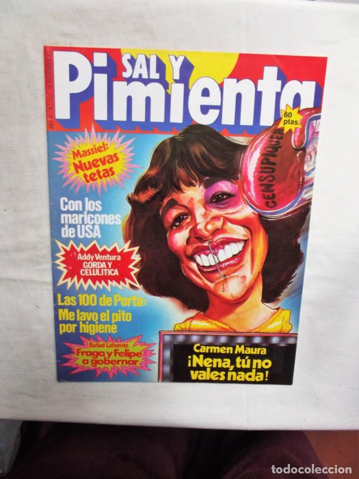 Coleccionismo de revistas y peri&oacute;dicos: REVISTA SAL Y PIMENTA N&ordm; 112 NOVIEMBRE DE 1981