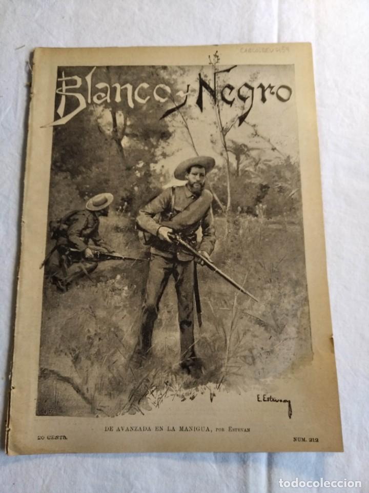 Coleccionismo de Revistas y Peri&oacute;dicos: BLANCO Y NEGRO. N&ordm; 212. A&Ntilde;O 1895. MARQUESES DE RISCAL Y DE SOFRAGA. CICLISMO EN MADRID. POETAS.