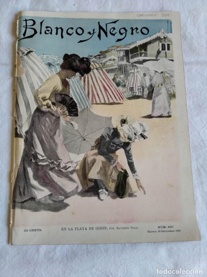 Collection Magazines and Newspapers: BLANCO Y NEGRO. N&ordm; 437. A&Ntilde;O 1899. INFANTA EN LA GRANJA. LA COGIDA DE REVERTE. ORILLAS DEL MANZANARES