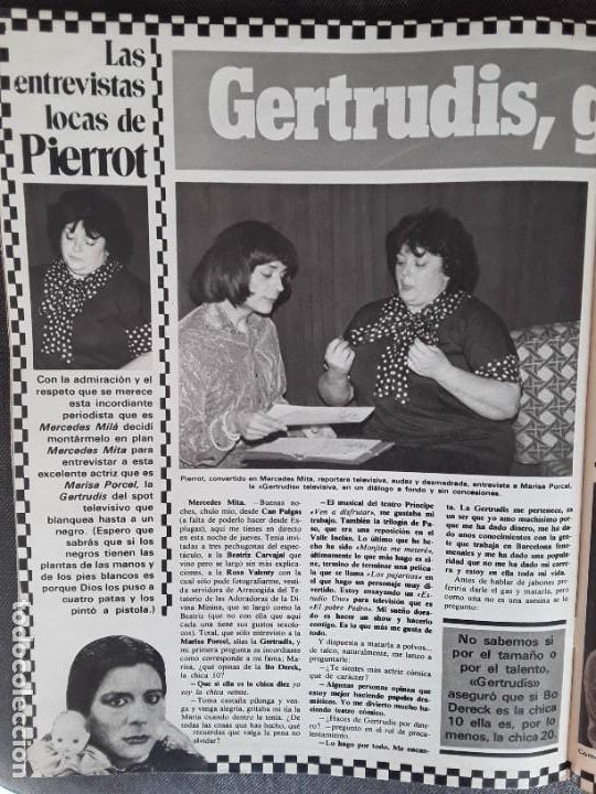 Sammeln von Zeitschriften und Zeitungen: MARISA PORCEL ALIAS LA GERTRUDIS REVISTA A&Ntilde;O 1983