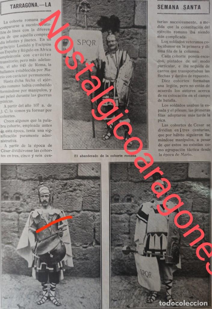 Coleccionismo de Revistas y Peri&oacute;dicos: Tarragona Semana Santa romanos Foto revista 1915