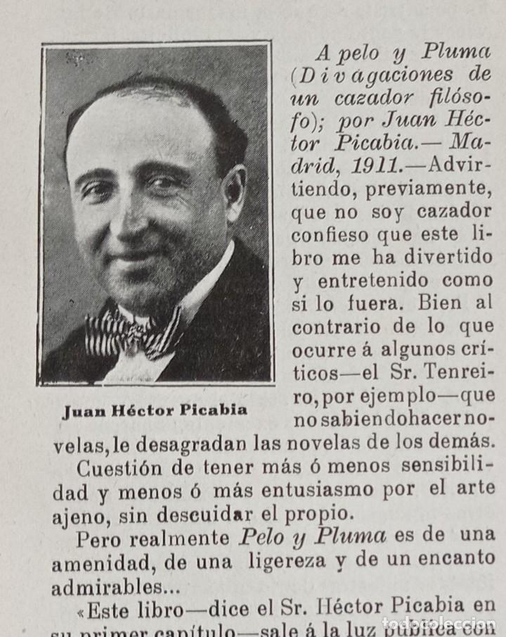 Coleccionismo de Revistas y Peri&oacute;dicos: HECTOR PICABIA-JACINTO BENAVENTE-ALEJANDRO LARRUBIERA-ANGELINA ALCAIDE-FERNANDEZ CONDE-ANDRES BLANCO