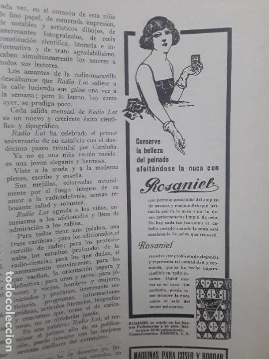 Collection Magazines and Newspapers: CONSERVE LA BELLEZA DEL PEINADO AFEITANDOSE LA NUCA CON ROSANIEL HOJA A&Ntilde;O 1926