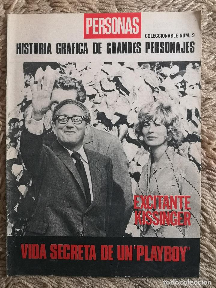 Collectionnisme de Revues et Journaux: REVISTA PERSONAS 1973 - HISTORIA GRAFICA DE GRANDES PERSONAJES N&ordm; 9 - HENRY KISSINGER