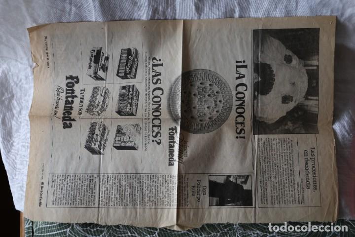 Coleccionismo de Revistas y Peri&oacute;dicos: HOJAS NORTE DE CASTILLA ESPECIAL SEMANA SANTA 03/04/1985 DIPUTACION DE PALENCIA PUBLICIDAD FONTANEDA