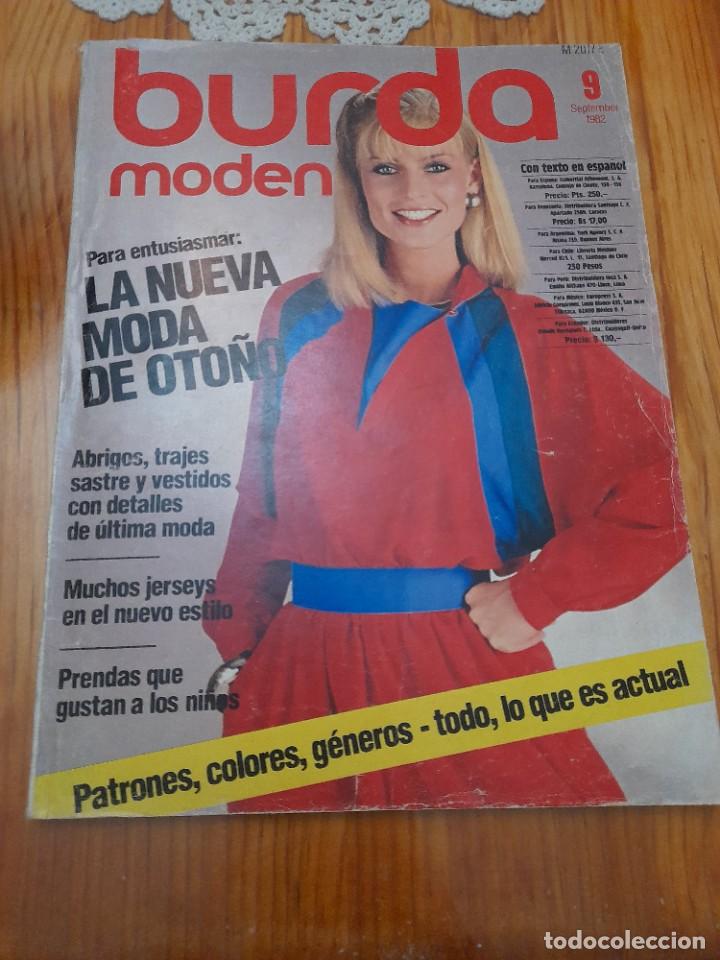 Coleccionismo de Revistas y Peri&oacute;dicos: Revista Burda moden ropa moda a&ntilde;o 1982