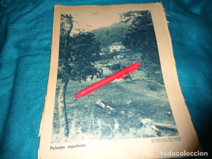 Coleccionismo de Revistas y Peri&oacute;dicos: RECORTE : PAISAJES ESPA&Ntilde;OLES : SARO (SANTANDER). ABC, JUNIO 1933