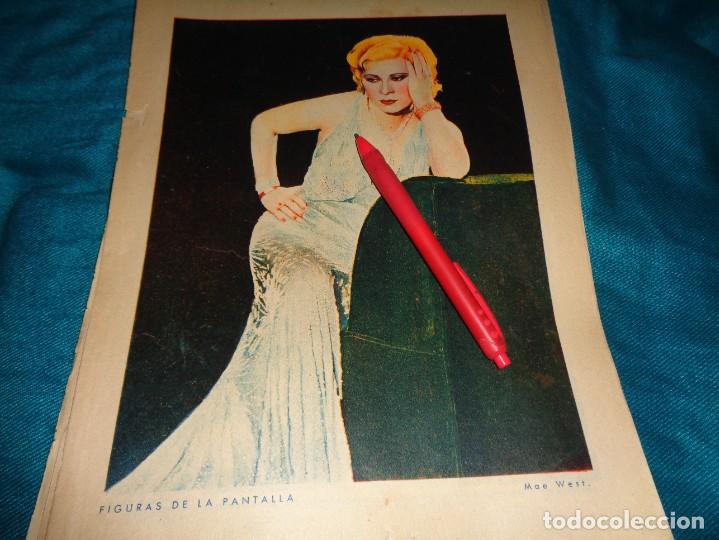 Coleccionismo de Revistas y Peri&oacute;dicos: RECORTE : FIGURAS DE LA PANTALLA : MAE WEST. ABC, JUNIO 1933