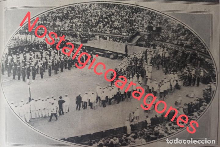 Sammeln von Zeitschriften und Zeitungen: Valencia fiestas concurso bandas plaza toros Foto revista 1915