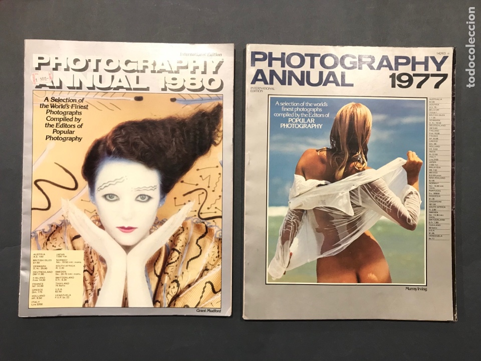 Coleccionismo de revistas y peri&oacute;dicos: Photography Annual. Edici&oacute;n Internacional. 1977 y 1980. Revistas de fotograf&iacute;a antiguas.