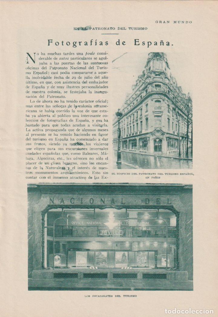 Sammeln von Zeitschriften und Zeitungen: * PNT * El Real patronato de Turismo (en Par&iacute;s) - 1930