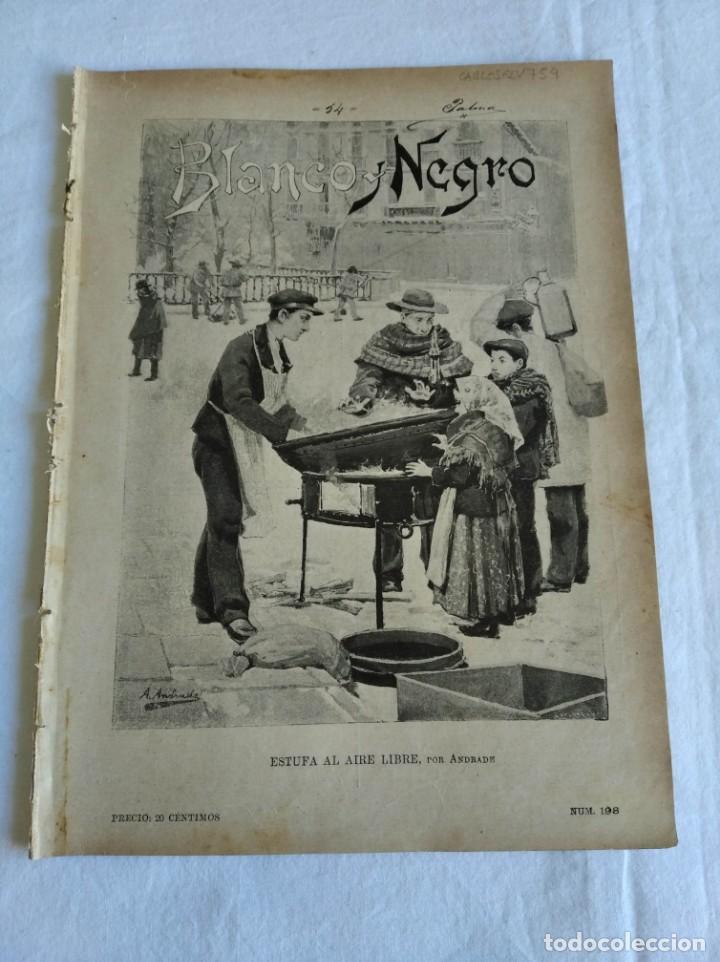 Collection Magazines and Newspapers: BLANCO Y NEGRO. N&ordm; 198. A&Ntilde;O 1895. ESPA&Ntilde;OLES EN LA EMBAJADA. BEB&Eacute;-JAI. NOBLE Y SIN T&Iacute;TULO (OBRA).